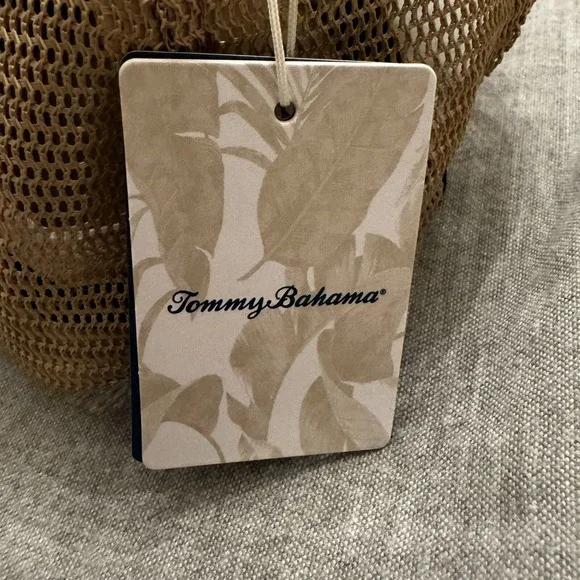 Tommy Bahama Men's Mesh Cap Brown Marlin Logo Island Life Snapback Trucker Beach - Picture 7 of 10